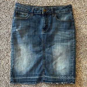 GAP Blue Denim Pencil Skirt